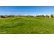 Scenic view of a lush green golf course with mountain backdrop at 17197 W Thousand Oaks St, Surprise, AZ 85388