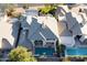 Top-down view of home with pool and patio at 3010 E Sierra Vista Dr, Phoenix, AZ 85016