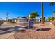 Entrance to the community with address signage at 7950 E Keats Ave # 130, Mesa, AZ 85209