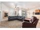 Living room with fireplace and comfortable seating at 2914 E Gary Way, Phoenix, AZ 85042