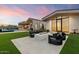 Relaxing patio with fire pit and comfortable seating at 6921 N Joshua Tree Ct, Paradise Valley, AZ 85253