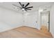 Well-lit bedroom with hardwood floors and closet at 8133 E Cortez Dr, Scottsdale, AZ 85260