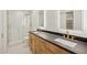 Modern bathroom with double vanity and walk-in shower at 8133 E Cortez Dr, Scottsdale, AZ 85260