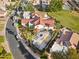 Aerial view of home with pool in a community setting at 8133 E Cortez Dr, Scottsdale, AZ 85260