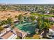 Aerial view of tennis courts in a community at 8133 E Cortez Dr, Scottsdale, AZ 85260
