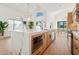 Modern kitchen with marble island and built-in appliances at 8133 E Cortez Dr, Scottsdale, AZ 85260