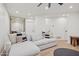 Comfortable living area with sectional sofa and wine bar at 8133 E Cortez Dr, Scottsdale, AZ 85260