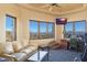 Bright office space with city views and built-in workspace at 5802 E Cholla Ln, Paradise Valley, AZ 85253