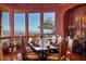 Elegant dining room with large windows offering scenic views at 5802 E Cholla Ln, Paradise Valley, AZ 85253