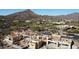 Aerial view of a house under construction, showcasing the frame and layout at 10023 E Filaree Ln, Scottsdale, AZ 85262