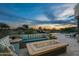 Relaxing outdoor fire pit area perfect for evenings at 10119 E Horizon Dr, Scottsdale, AZ 85262