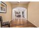 Open concept kitchen with island, dark wood cabinets, and stainless steel appliances at 2717 W Nighthawk Way, Phoenix, AZ 85045