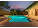 Stunning pool and patio area with beautiful sunset views at 2717 W Nighthawk Way, Phoenix, AZ 85045