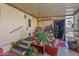 Covered patio with seating area and plants at 2650 W Union Hills Dr # 184, Phoenix, AZ 85027