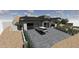 Modern home with stone and stucco exterior, plus landscaped yard at 5516 W Melinda Ln, Glendale, AZ 85308