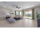 Bright living room with sliding glass doors leading to backyard at 18191 W Cielo Grande Ave, Surprise, AZ 85387