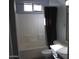 Clean bathroom with a shower/tub combo and dark vanity at 1750 W Union Hills Dr # 77, Phoenix, AZ 85027