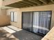 Private patio with sliding glass doors from condo at 3500 N Hayden Rd # 1903, Scottsdale, AZ 85251
