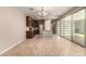 Modern kitchen with an island, dark brown cabinets, and stainless steel appliances at 2772 S Betty St, Gilbert, AZ 85295