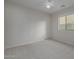 Simple bedroom with carpeted floor and ceiling fan at 355 W Jersey Way, San Tan Valley, AZ 85143