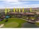 Aerial view of community amenities including pool, spa, and restaurant at 856 E Harmony Way, San Tan Valley, AZ 85140