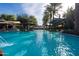 Expansive resort-style pool with lush landscaping at 856 E Harmony Way, San Tan Valley, AZ 85140