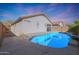 Inviting backyard pool with ample patio space at 17059 W Windermere Way, Surprise, AZ 85374