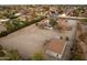 An aerial view of the house with a pool and a large lot at 16002 N 44Th St, Phoenix, AZ 85032