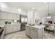 Modern kitchen featuring an island, stainless steel appliances, and light-toned cabinetry at 7360 E Rustling Pass, Scottsdale, AZ 85255