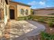 Inviting entryway with a circular courtyard at 12446 W Bajada Rd, Peoria, AZ 85383