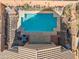 Aerial view of backyard pool and patio area at 2412 W Crimson Ter, Phoenix, AZ 85085