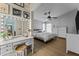 Spacious bedroom with a vanity, large mirror, and plenty of closet space at 15912 W Central St, Surprise, AZ 85374
