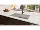 Modern farmhouse sink and white quartz countertops at 23388 W Burton Ave, Buckeye, AZ 85326