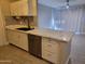 Modern kitchen with stainless steel appliances and quartz countertops at 1942 S Emerson -- # 131, Mesa, AZ 85210