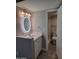 Modern bathroom with updated vanity and LED mirror at 1942 S Emerson -- # 131, Mesa, AZ 85210