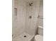 Modern shower with marble-look tile and rainfall shower head at 1942 S Emerson -- # 131, Mesa, AZ 85210