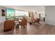 Spacious living room with hardwood floors, leather armchairs, and views at 6311 E Phoenician Blvd # 18, Scottsdale, AZ 85251
