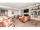 Modern living room with hardwood floors and a fireplace at 6311 E Phoenician Blvd # 18, Scottsdale, AZ 85251
