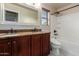 Bathroom with double vanity and bathtub at 3535 E Melody Ln, Gilbert, AZ 85234