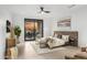 Spacious bedroom with balcony access and city views at 9520 S Krista W Dr, Goodyear, AZ 85338