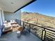 Private deck with mountain views and comfortable seating area at 9520 S Krista W Dr, Goodyear, AZ 85338