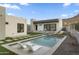 Relaxing pool area with modern landscaping at 9520 S Krista W Dr, Goodyear, AZ 85338