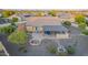 Aerial view of house and backyard with pool and patio at 4675 N Bryce Canyon Ct, Eloy, AZ 85131