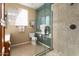 Clean bathroom with a walk-in shower and updated finishes at 3507 N Snead Dr, Goodyear, AZ 85395