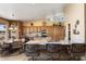 Kitchen with granite countertops and light wood cabinets at 3507 N Snead Dr, Goodyear, AZ 85395