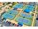 Aerial view of multiple tennis courts at 2720 Leisure World --, Mesa, AZ 85206