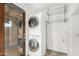 Laundry room with stacked washer and dryer at 3033 E Sierra St, Phoenix, AZ 85028