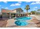 Stunning pool and spa with expansive patio and mountain views at 19537 N 69Th Ave, Glendale, AZ 85308