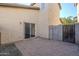 Patio with seating area and gate at 5138 W Fulton St, Phoenix, AZ 85043