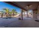 Spacious covered patio overlooking the pool at 1663 S Boulder St, Gilbert, AZ 85295